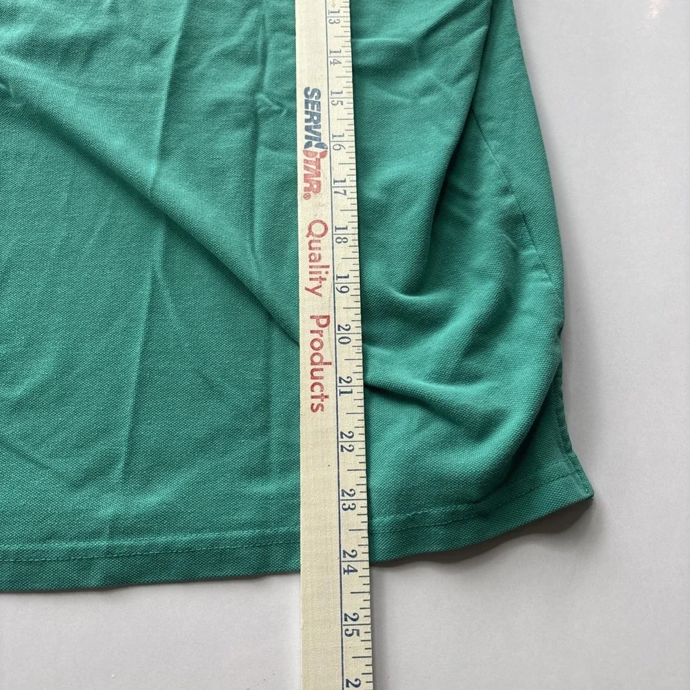 VINTAGE Polo Ralph Lauren Shirt Mens XL Teal 100% Cotton Jersey Fabric Pony *